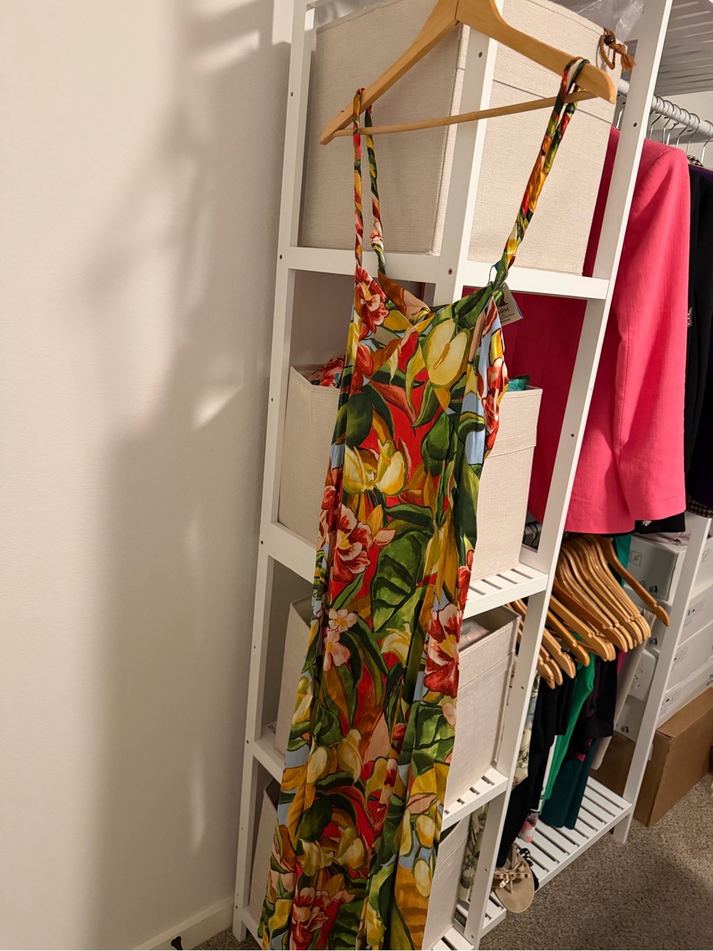 FARM Rio Bold Tropical Maxi Dress in Green, Yellow, Orange - Picture 7 of 8